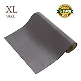 Anishe Large Size Leather Repair Patch, First-aid for Sofas Car Seats, Handbags Jackets, Large Size, Plain 11-inch by 23-inch, Dark Brown, 3 Pack