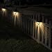 LeiDrail Solar Fence Lights Outdoor Deck Step Wall Light Solar Powered Landscape Decorative Lighting Warm White LED Waterproof for Garden Yard - 4 Pack