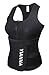 YIANNA Sweat Neoprene Sauna Suit Tank Top Vest with Adjustable Shaper Waist Trainer Belt