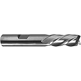 High Speed Steel Center-Cutting 1" Dia. x 3/4" Shank 4F Single End End Mill