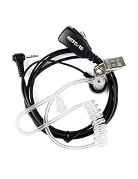 Retevis t-001 1 Pin PTT Mic Reducción de ruido Covert Acústica Aire Auricular Tubo para Motorola Talkabout Walkie Talkie T6200 C/T5800/7200/5720 (1 Pack)