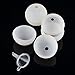 Katoot@ 6Pcs Silicone Sphere Ice Ball Mold Tray DIY Chocolate Jelly Candy Mould With A Small Funnel Bar Party Supplies - White