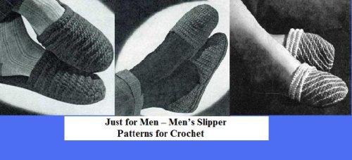 Just for Men – Men’s Slipper Patterns for Crochet