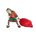 Girls Christmas Elf Costume Toyshop Santas Little Helper Kids Festive Outfit - Medium (Age 6-8) Red