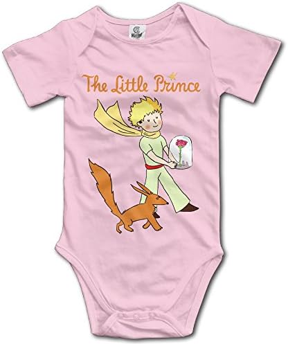 ASHIN Little Prince For 6-24 Months Toddler Short Sleeve Romper Bodysuit 18 Months Pink