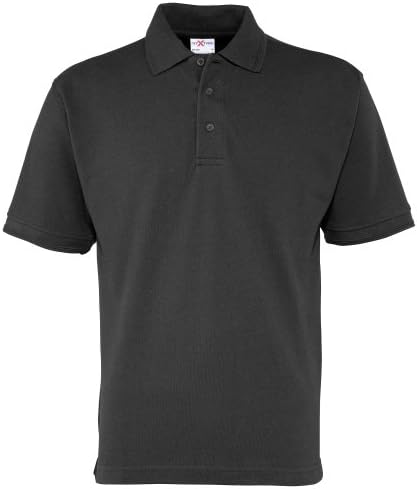 RTXtra Mens Premium Pique Knit Polo Shirt (XXXL) (Black)