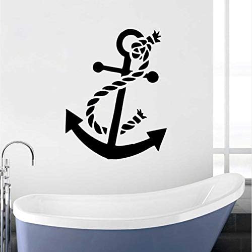 Amazon Com Pbldb Boat Anchor Vinyl Wall Decal Home Bathroom Decoration Anchor Wall Sticker Sea Style Wallpaper Vinyl Wall Art 33x42cm Home Kitchen