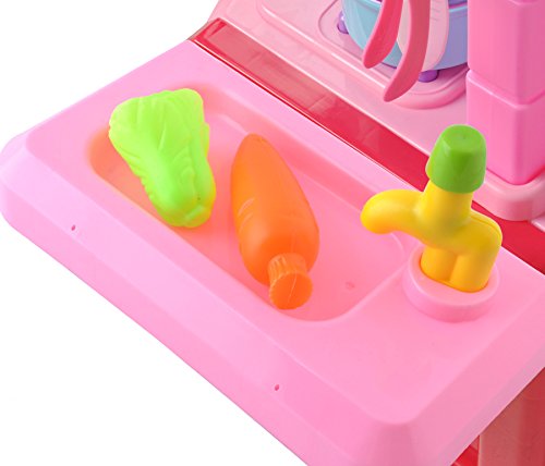 ISO TRADE Spielküche Kinderküche Küche Kinder Spielzeug Puppenküche +40 Zubehörteile 4689 – Bild 6