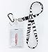 VAS Waterproof Cruise N Travel Cash, ID, Credit / Debit Card & Key Holder - ZEBRA PRINT Deluxe Lanyard, #5 Carabiner With RFID Protection -