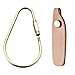 Rush Body Screw Lock Clip Large Brass Key Chain with Leather Holder