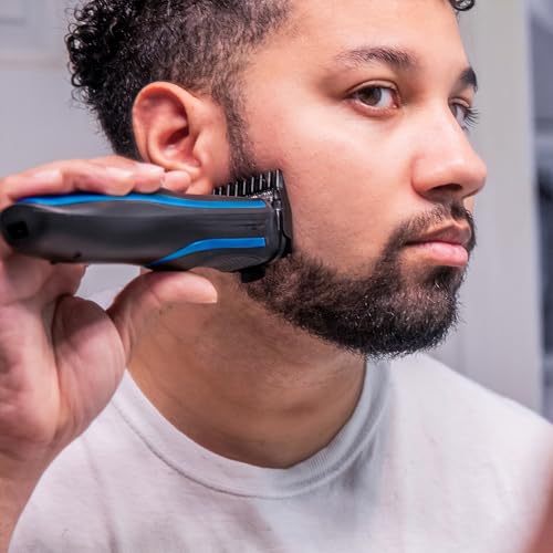 WAHL Self Clip 360 Clipper Kit - Haarschneidemaschine, kabellos, schwarz, 10 Aufsteckkämme, USB-Aufladung, langlebiger Akku, zur Heimanwendung, abwaschbarer Schneidsatz, guter Grip, sehr leicht 3