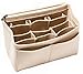 HEALTHLOVE Felt Purse Organizer Insert Bag organizer for Handbag Choice 3 Size (Small, Camel)