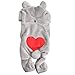 Dog Clothes for Small Dogs, Funny Pet Clothing Bear Jumpsuit Outfit Costume for Yorkie Chihuahua Small Poodle - Medium, Grey