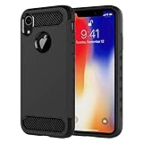 iPhone Case for Apple iPhone XR Case (2018) - Rugged TPU Hybrid Bumper Armor for iPhone XR 6.1" (Black)