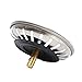 AOWA Stainless Steel Home Kitchen Sink Drain Stopper Basket Strainer Waste Plug 83mm Home Kitchen Stainless Steel Tool