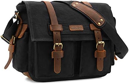 kattee leather canvas camera bag