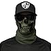 S A 1 Face Shield Green Skull Face Shields for Men and Face Shields for Women – UV Face Shield