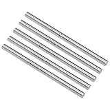 uxcell Round Rod 6mm Diameter 100mm Length HSS Lathe Bar Stock, for Shaft Miniature Axle DIY Craft Tool, 5 Pcs