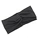 Flyusa FZBNSRKO Women Girls Turban Twist Headband Head Wrap Twisted Knotted Knot Soft Hair Band,Black