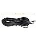 SHONCO 2 Pack 10M 33ft Phone Telephone Handset Extension Cord Cable Line Wire with Standard RJ11 6P4C Plugs,Black