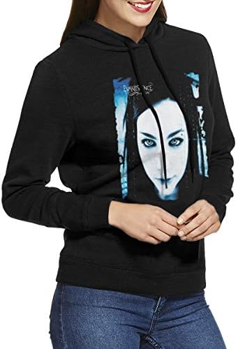 EdithL Women's Evanescence Fallen Hoodies Sweater Black
