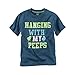 Carter's Boys' 2T-8 Short Sleeve My Peeps Tee