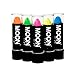 Moon Glow - Blacklight Neon UV Lipstick 0.16oz Pastel Set of 5 colors – Glows brightly under Blacklights/UV Lighting!