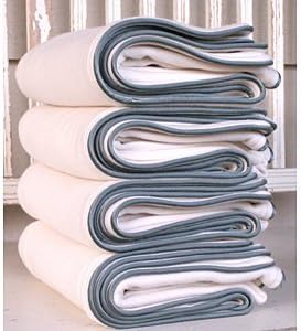 Robbie Adrian Organic Blanket With Eucalyptus Piping