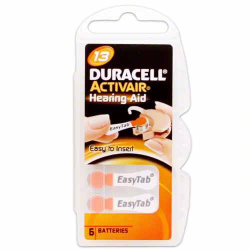 Duracell Hearing Aid Batteries Size 13 Pack 60 Batteries image