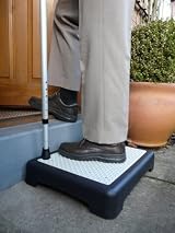 LA A Mobility Aid STURDY Non Slip Surface Outdoor Indoor Half Door Step Wide view 2
