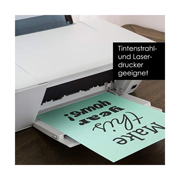 OfficeTree 50x Tonkarton Pastell A4 300g - Tonpapier Pastellfarben - 10 Farben - Tonpapier A4 - Fotokarton zum Basteln und Gestalten - Bastelpapier Pastellfarben - Pastell papier – Bild 7