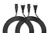 Pwr UL Listed 2 Prong AC Wall Cable 2 Slot Power Cord for Led LCD Tv Samsung Lg Sharp; Canon Pixma Printer Laptop IEC-60320 IEC320 C7 to NEMA 1-15P Extra Long 12 Ft Cord - 3903-000853 3903-000599
