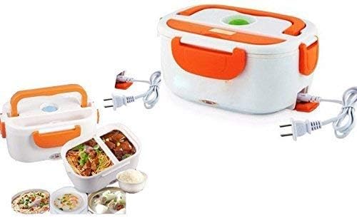 WHOLE MART Multi Function 40 W Plastic Heated Portable Electric Food Lunch Warmer Box (Multicolour, 1.5 L)