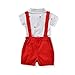 FERENYI US Baby Boys Bowtie Gentleman Romper Jumpsuit Overalls Rompers