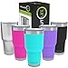 CHILLOUT LIFE 30oz Stainless Steel Tumbler with Lid - Double Wall Vacuum Insulated Large Travel Coffee Mug with Splash Proof Lid and Straw for Hot & Cold Drinks, Teal Tumbler, Pack of 1