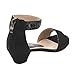 Beston ID27 Girl's Rhinestone Ankle Strap Back Zipper High Heel Dress Sandals