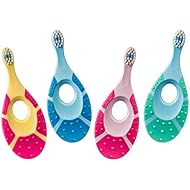 Jordan Step 1 Baby Toothbrush, 0-2 Years, Soft Bristles, BPA Free (4 Pack)