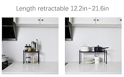 Expandable Cabinet Shelf Organizer Riser for