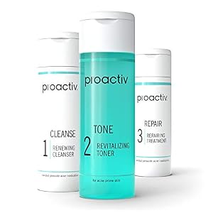 Proactiv 3 Step Acne Treatment – Benzoyl Peroxide Face Wash, Repairing Acne Spot Treatment for Face and Body…