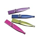 Fun Express Plastic Metallic Kazoos Party Pack (Pack of 12)