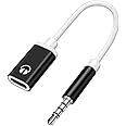 Generic Headphone Jack Adapter,3.5mm Male to TypeC Female Audio Cable Cord,USB C to Aux Audio Dongle Cable Cord,Compatible with MP3 Players, CD Players, Laptops, Tablets, Smartphone, 1pcs, Black