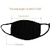 Hicdaw 10 Pcs Cotton Mouth Mask Black Anti Dust Face Mask for Men and Women (Black)