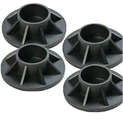 Photo 1 of Huiliaifei #25021 4 Pcs Small Rectangular Frame Pool 18-24 Foot Metal Frame Pool Leg Cap Replacement Parts NEW for Intex, Black, Huili-250214