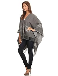 BSB ll manta frontal abierto poncho Ruana Knit chaqueta de punto suéter chal muchos estilos