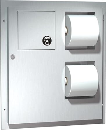 Amazon Com Dual Double Toilet Paper Dispenser And Waste