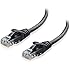 Cable Matters Cat6 Snagless Ethernet Patch Cable in Black 50 Feet