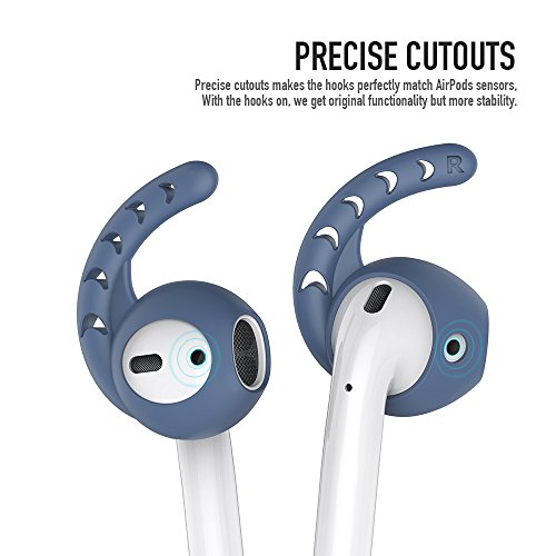 AhaStyle 3 Pairs AirPods Ear Hooks Silicone Accessories Compatible with Apple AirPods 1 and 2 or Ear - //coolthings.us