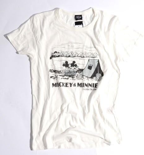 Amazon Mickey Minnie ミッキー ミニー 半袖 Tシャツ ミッキーマウス ミニー キャンプ レディース Xsサイズ Offwhite Mickey Minnie Camp Xs Off White Tシャツ カットソー 通販