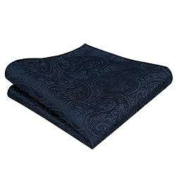 Alizeal Men's Paisley Jacquard Tuxedo Self Bow Tie