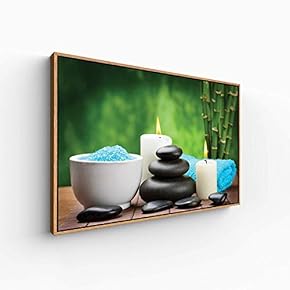 Floating Framed for Living Room Bedroom Spa Theme for